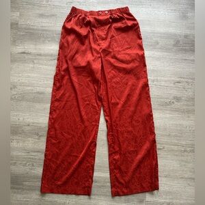 Savage X  Fenti Vibrant orange Wide-Leg satin Trousers